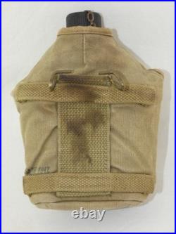 Gourde complète housse renforcée 1942 ORIGINAL US ARMY WWII WW2