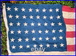Grand drapeau USA original ww2. Defiance. 48 étoiles modèle cousu 1,22x1,76m
