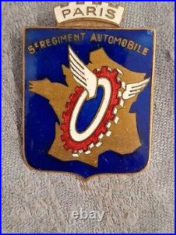 Insigne 1940 Regiment Train Automobile Paris Poilu Ww2