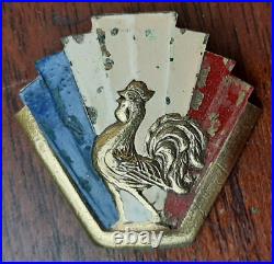 Insigne 1943 CEF ITALIE Coq ORIGINAL Corps Expéditionnaire Français WWII Badge 4