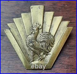 Insigne 1943 CEF ITALIE Coq ORIGINAL Corps Expéditionnaire Français WWII Badge 5