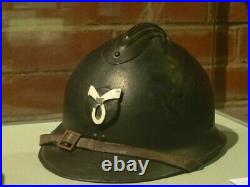 Insigne Casque Adrian Milice Francs Gardes-adrian Milice French Helmet Badge