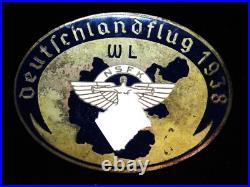Insigne Émaillé De Planeur NSFK/WL De La Seconde Guerre Mondiale 1938