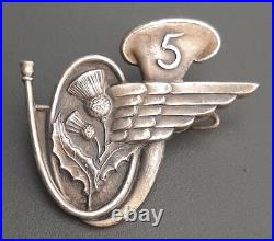 Insigne Parachutiste 5° BCAP Bataillon de Chasseurs Aéroportés ORIGINAL BADGE