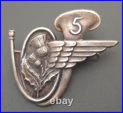 Insigne Parachutiste 5° BCAP Bataillon de Chasseurs Aéroportés ORIGINAL BADGE