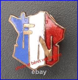 Insigne émail FFI Résistance Cadre FN Front National 1944 Communisme Leader