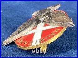 Insigne militaire 71e RIA Maurienne émaillé Arthus Bertrand Paris Savoie 17,8 g