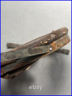 Intérieur cuir Casque allemand German Helmet troupe élite Waffen Normandie ww2