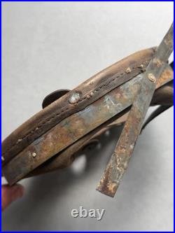 Intérieur cuir Casque allemand German Helmet troupe élite Waffen Normandie ww2