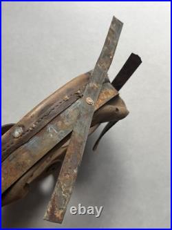Intérieur cuir Casque allemand German Helmet troupe élite Waffen Normandie ww2
