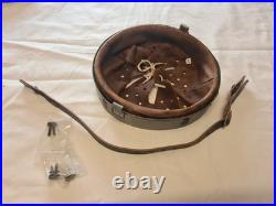 Intérieur de casque Allemand WW2, taille 62 +1 jugulaire datée 1943 + 3 Rivets