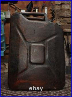 JERRYCAN Jerrican allemand Wehrmacht 1942 Kraftstoff Feuergefärhrlich