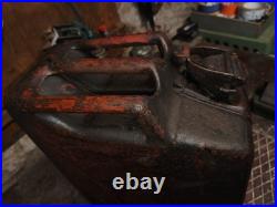 JERRYCAN Jerrican allemand Wehrmacht 1942 Kraftstoff Feuergefärhrlich