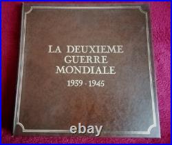 LA DEUXIEME GUERRE MONDIALE 1939-1945 Coffret 5 vinyles 33t et livret 1962
