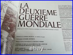 LA DEUXIEME GUERRE MONDIALE 1939-1945 Coffret 5 vinyles 33t et livret 1962