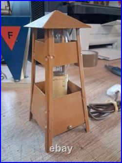 LOT DE 2 Lampes anciennes Mirador en métal Amicale Déportés WW2 Rare F