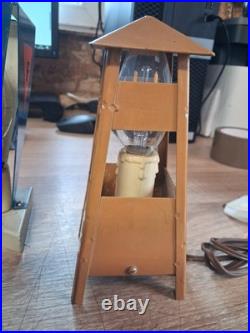 LOT DE 2 Lampes anciennes Mirador en métal Amicale Déportés WW2 Rare F