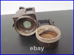 Lampe Bakelite De Campement Allemand A Carbure Ww2 Original 39-45