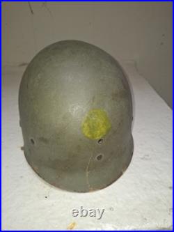Liner Casque Para US WW2 Parachutiste Normandie Debarquement Nominatif Insigne