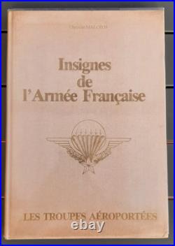 Livre Insignes TAP Parachutistes Malcros 1983 Dédicacé Edition Originale N°45