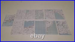 Lot 11 Cartes Us ww2 Festung Brest Conquet Crozon 1944 repro