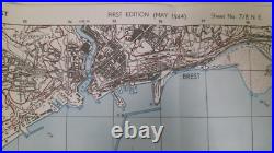 Lot 11 Cartes Us ww2 Festung Brest Conquet Crozon 1944 repro