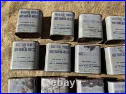 Lot 26 boites insecticides + carton US WW2