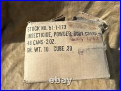 Lot 26 boites insecticides + carton US WW2