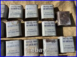 Lot 26 boites insecticides + carton US WW2