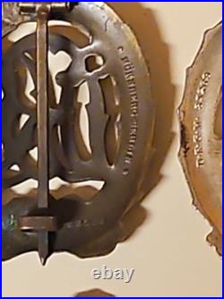 Lot 3 Insignes des SPORT Allemand différents ALLEMAND 100% WW2
