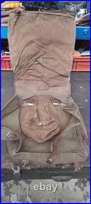 Lot 5 Sac Allemand à dos militaria Peau De Vaches 39 45