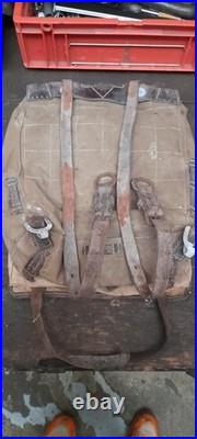 Lot 5 Sac Allemand à dos militaria Peau De Vaches 39 45