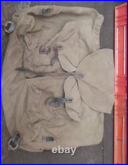 Lot 5 Sac Allemand à dos militaria Peau De Vaches 39 45