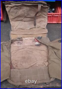 Lot 5 Sac Allemand à dos militaria Peau De Vaches 39 45