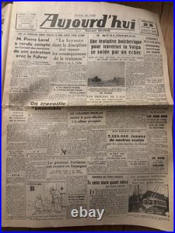 Lot Complet 72 JOURNAUX de GUERRE 1939/1945 WW2 39/45