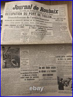 Lot Complet 72 JOURNAUX de GUERRE 1939/1945 WW2 39/45