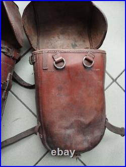 Lot Fonte De Cavalerie Allemand WW2 packtasche 34Jus Du Nord Grange