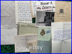 Lot correspondance Feldpost documents photos Malgré-Nous Saverne Alsace 39 45
