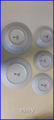 Lot de 5 Assiettes Allemande Originale Porcelaine WW2 Luftwaffe 1940 Bavaria