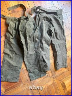 Lot de deux pantalons salopettes motorisé modele 1935