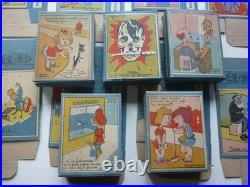 Lot guerre 1945 Nieppe 25 boites humour enfant Goering Adolf Rationnement ww2