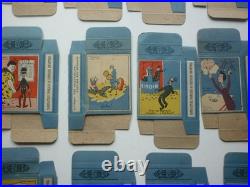 Lot guerre 1945 Nieppe 25 boites humour enfant Goering Adolf Rationnement ww2