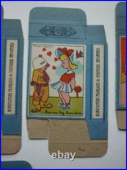 Lot guerre 1945 Nieppe 25 boites humour enfant Goering Adolf Rationnement ww2