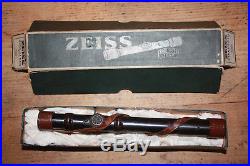 Lunette Zeiss Zielklein + montage + boite Vintage German sniper scope Mauser