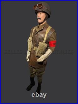 Mannequin Militaria Homme Complet Despatch Rider Wwii Normandie Anglais Ww2