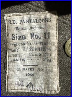 Mannequin Militaria Homme Complet Despatch Rider Wwii Normandie Anglais Ww2
