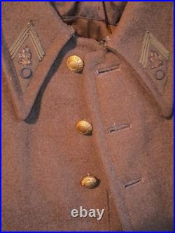 Manteau 3/4 drap kaki pattes de col Légion Étrangère TBE France 1940 ww2