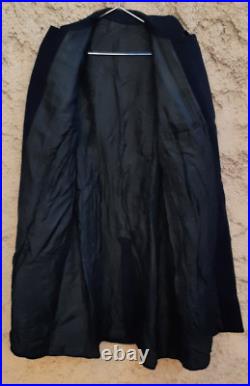Manteau Contre Amiral 1940/44 Drap de laine Marine WWII ORIGINAL UNIFORME FRANCE