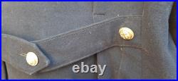 Manteau Contre Amiral 1940/44 Drap de laine Marine WWII ORIGINAL UNIFORME FRANCE