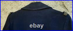 Manteau Contre Amiral 1940/44 Drap de laine Marine WWII ORIGINAL UNIFORME FRANCE